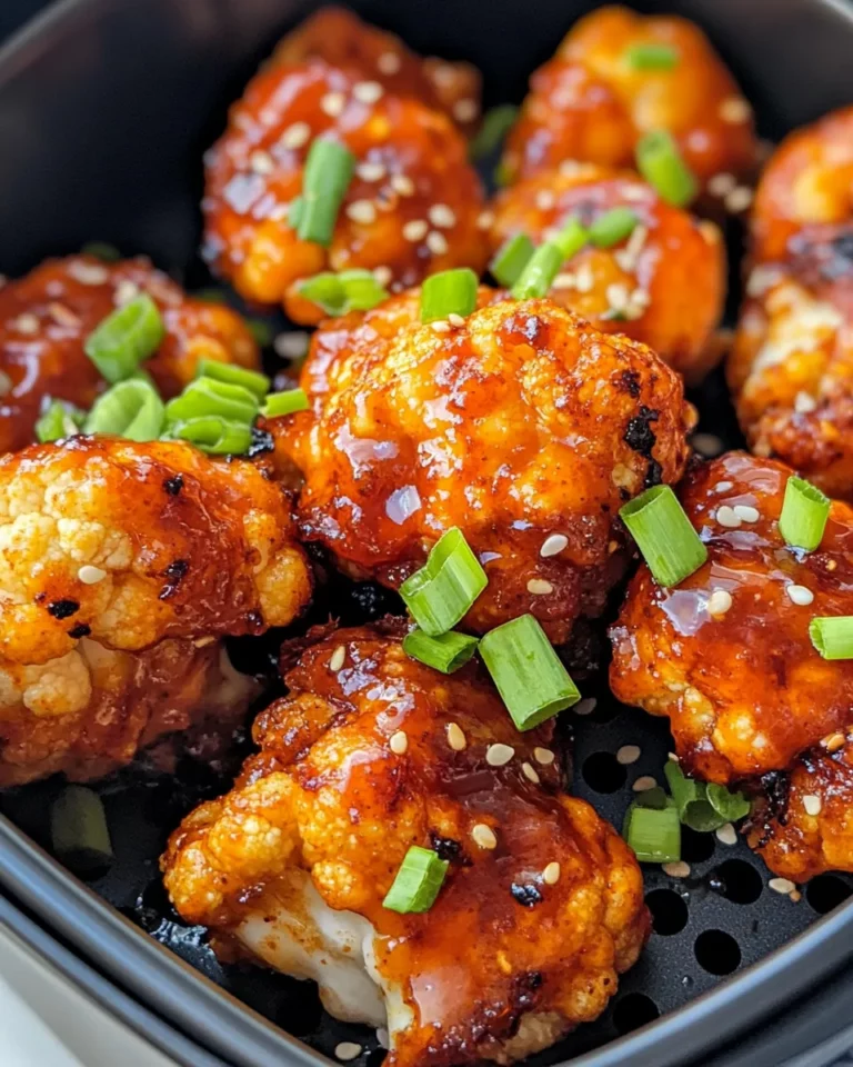 Homemade Sticky Sweet Chili Cauliflower Bites (Air Fryer) photo