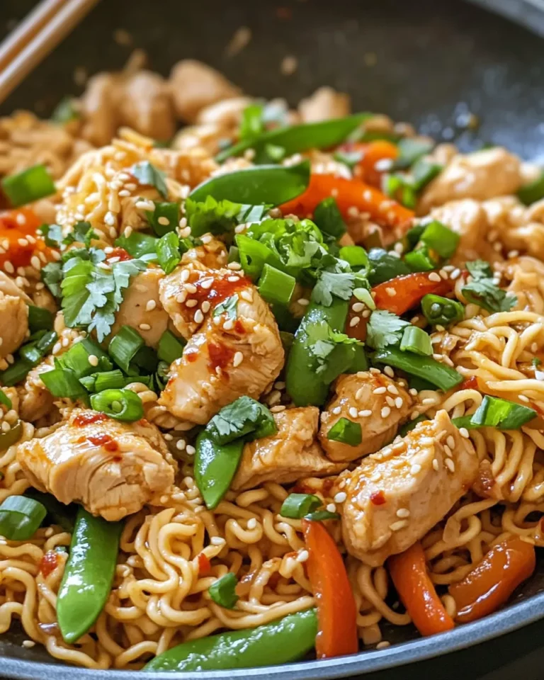Homemade Sweet Chili Chicken Ramen Stir-Fry (20 Minutes) photo