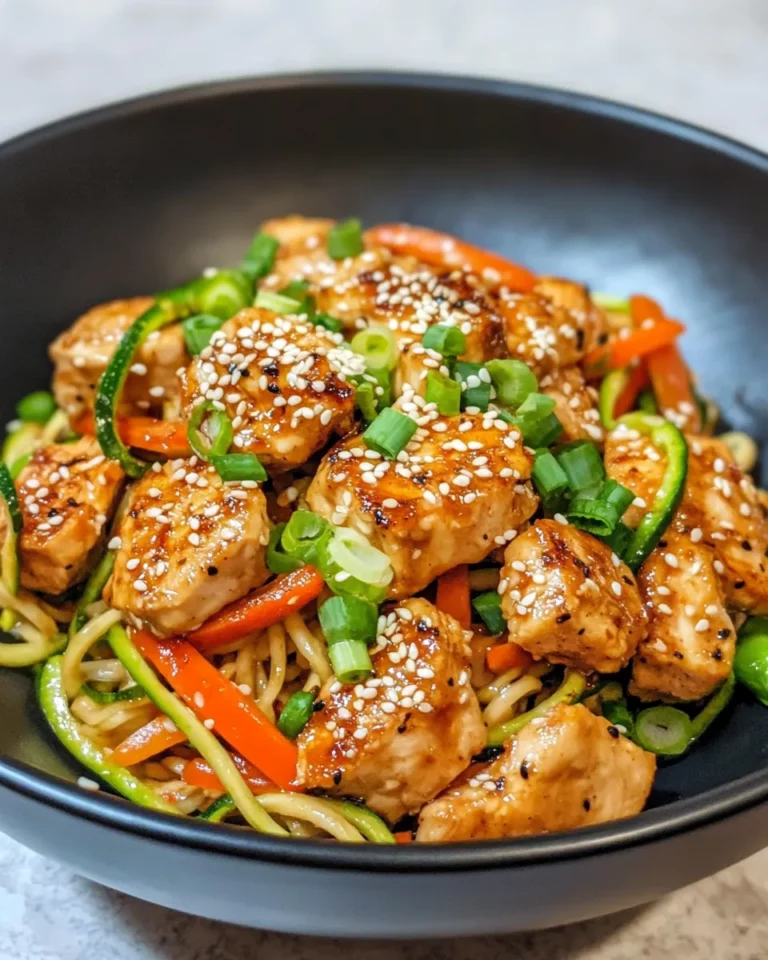 Homemade Teriyaki Chicken Stir-Fry with Veggie Noodles recipe photo