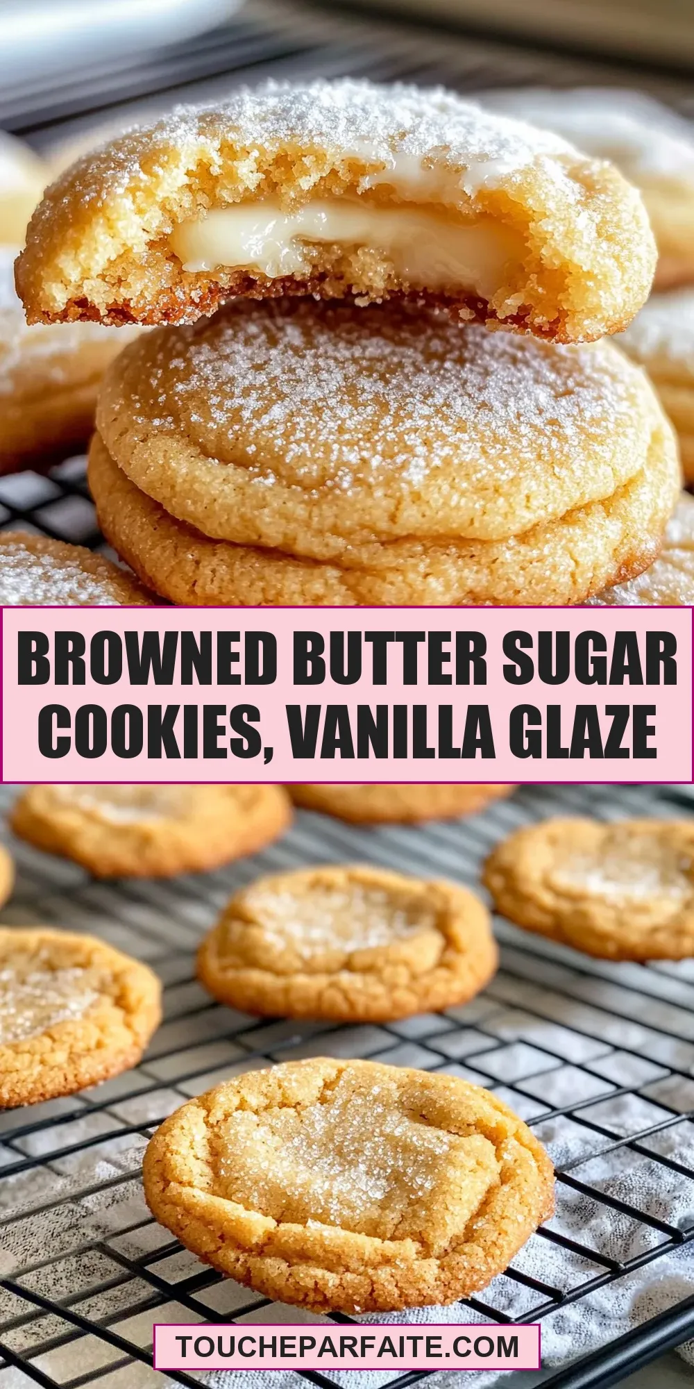 Browned Butter Sugar Cookies, Vanilla Glaze (Ultimate & Delicious)
