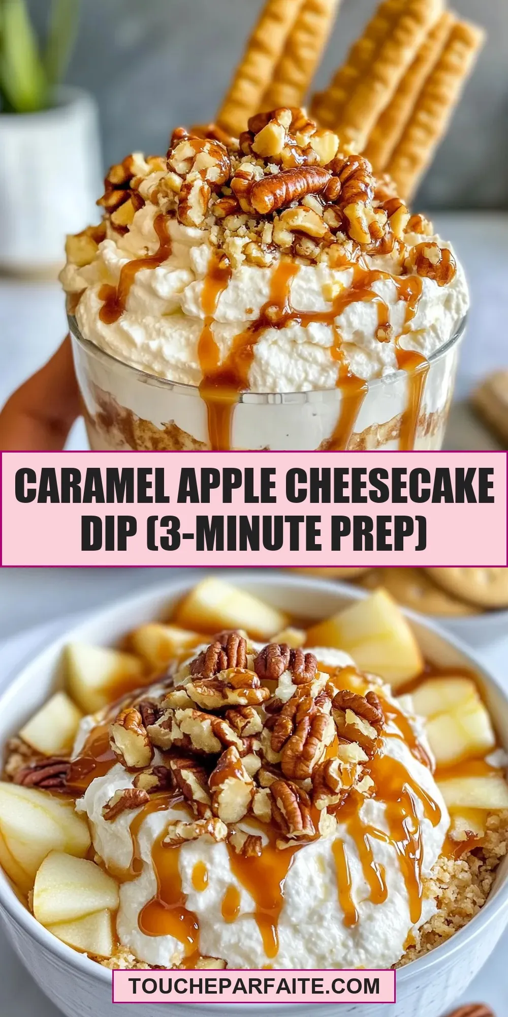Easy Caramel Apple Cheesecake Dip (3-Minute Prep) Recipe