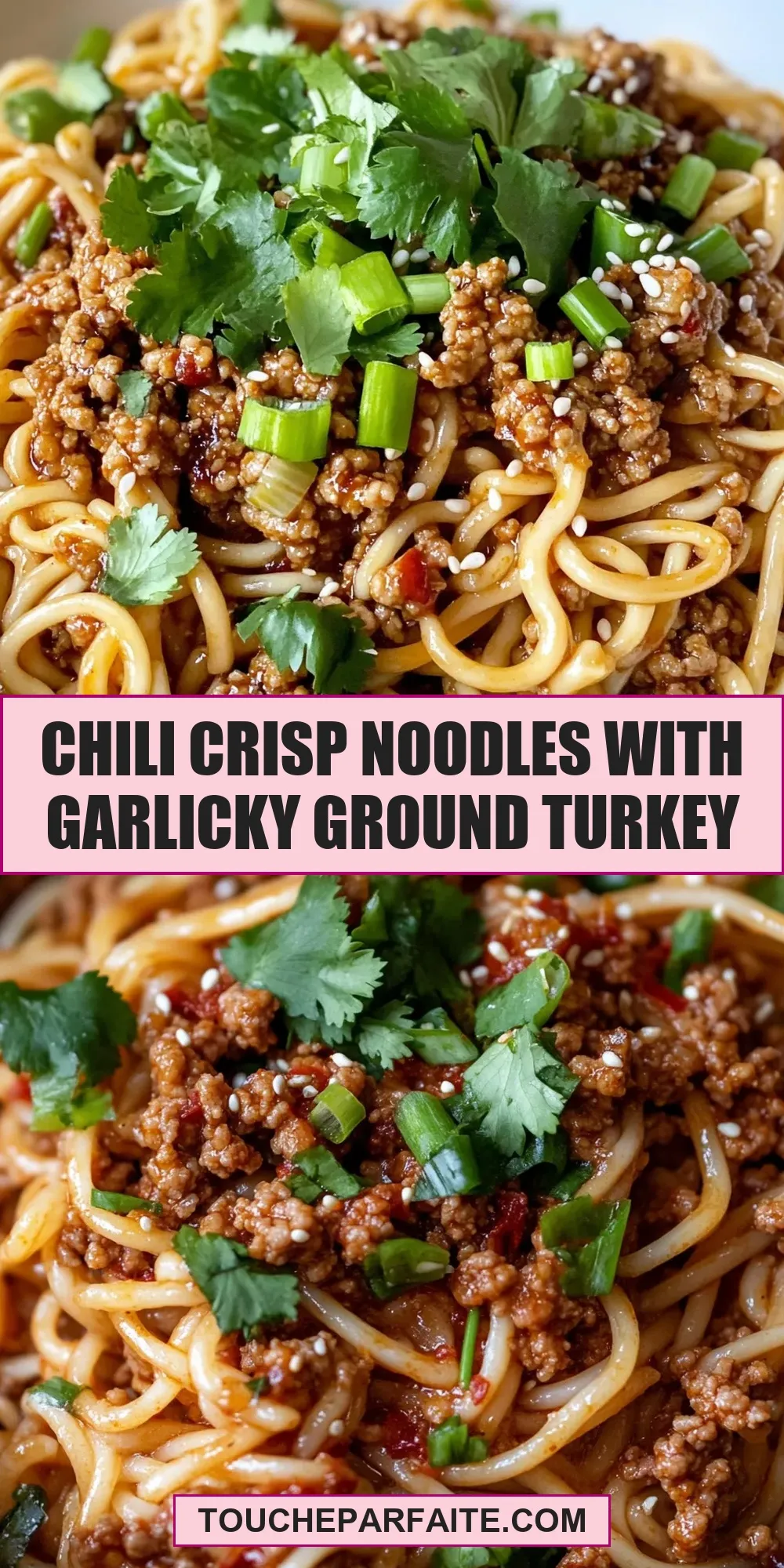 Quick Chili Crisp Noodles With Garlicky Ground Turkey