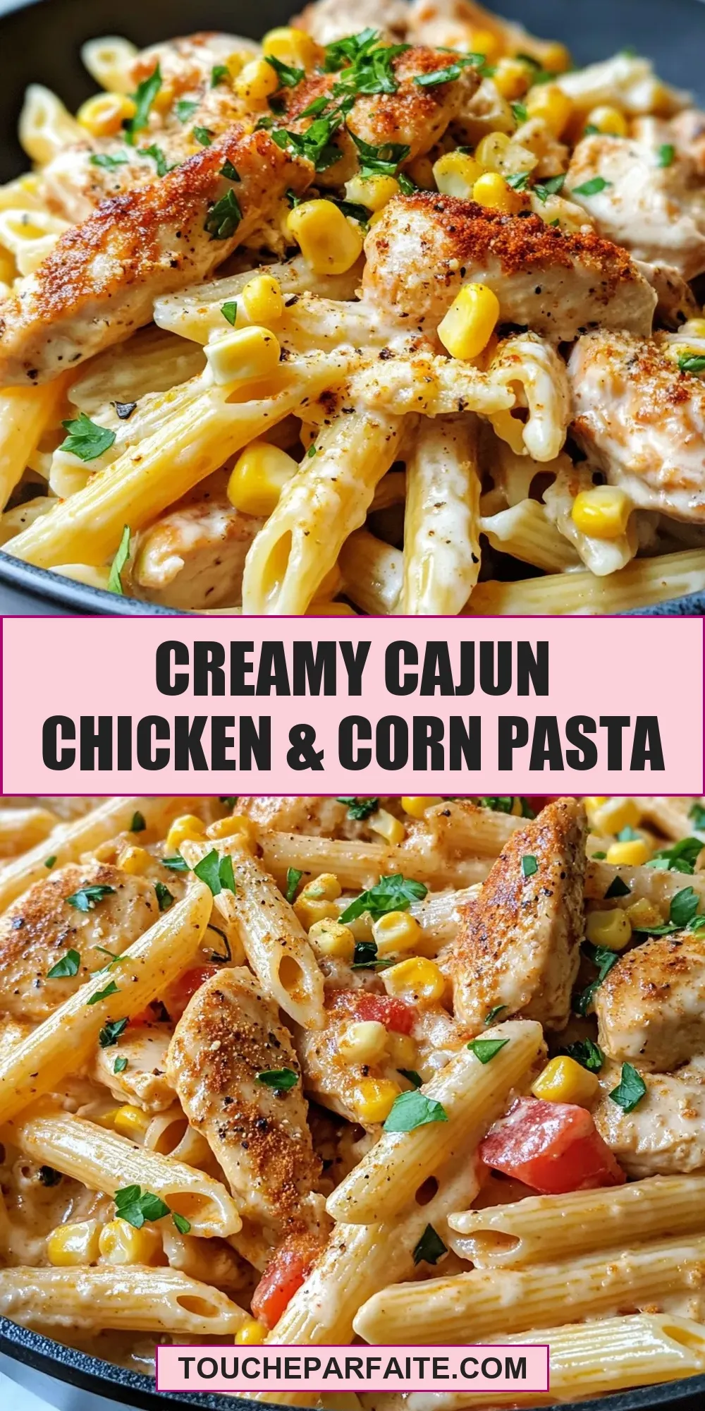 Creamy Cajun Chicken & Corn Pasta (Fresh & Delicious)