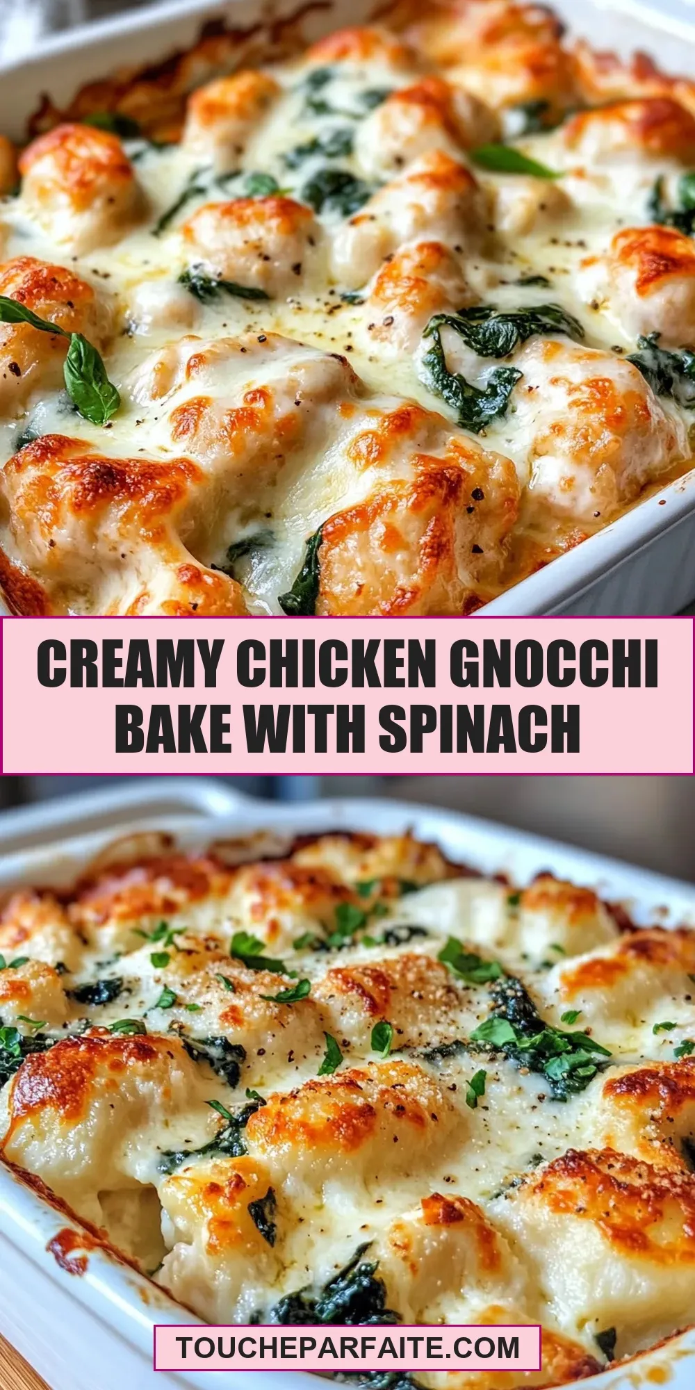 Easy Creamy Chicken Gnocchi Bake With Spinach Recipe