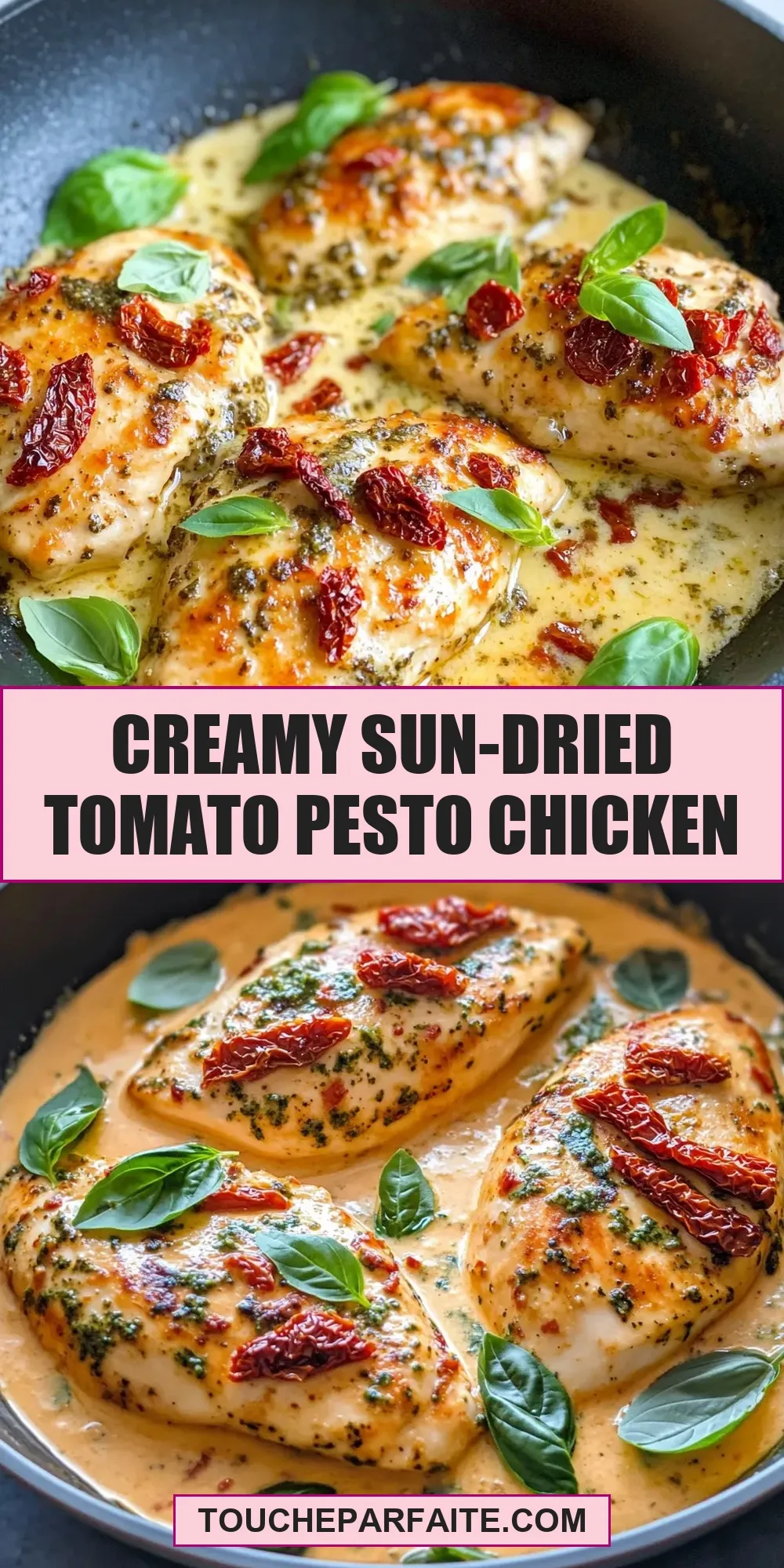 Creamy Sun-Dried Tomato Pesto Chicken Recipe