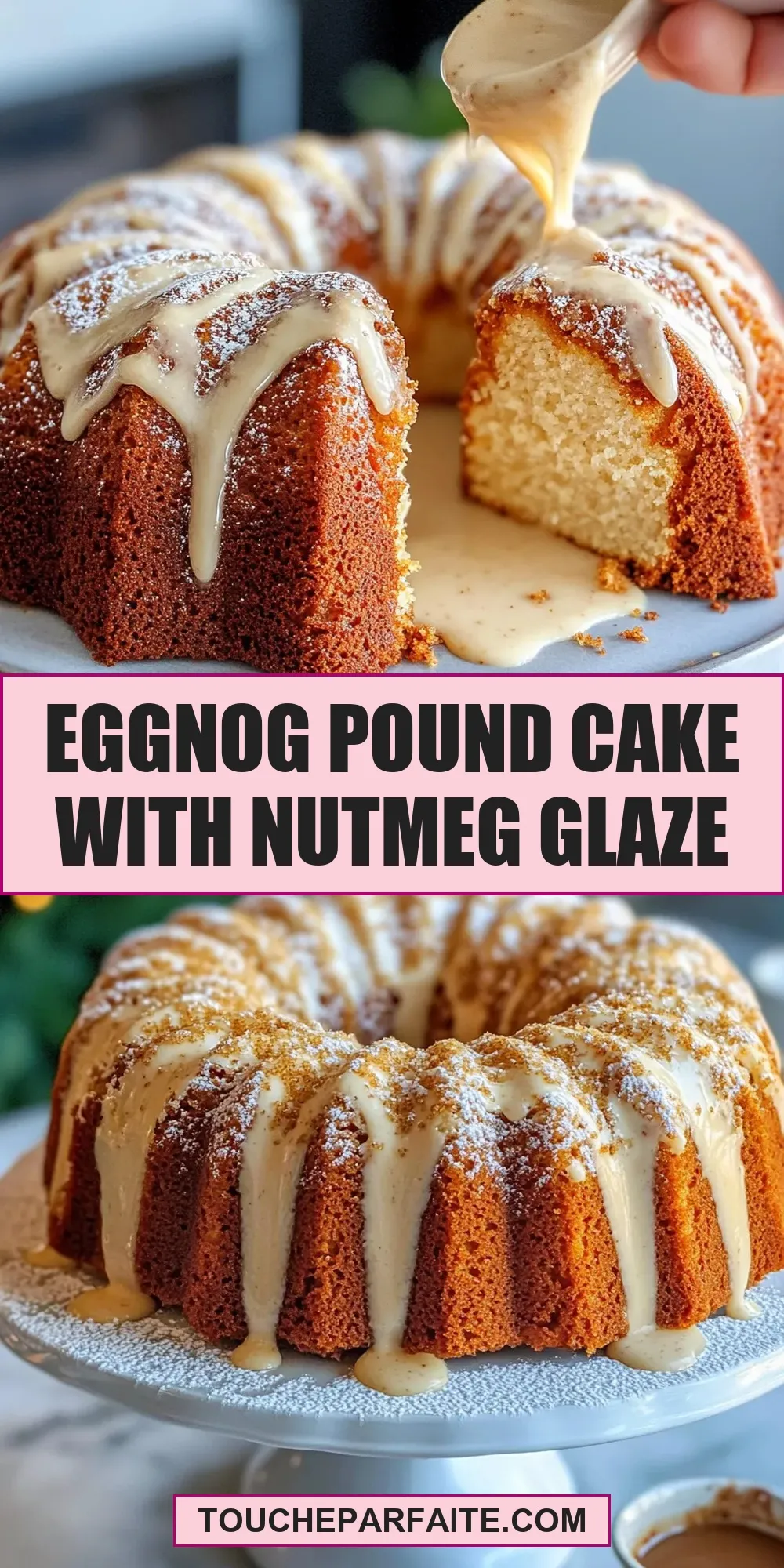 Easy Eggnog Pound Cake With Nutmeg Glaze Recipe