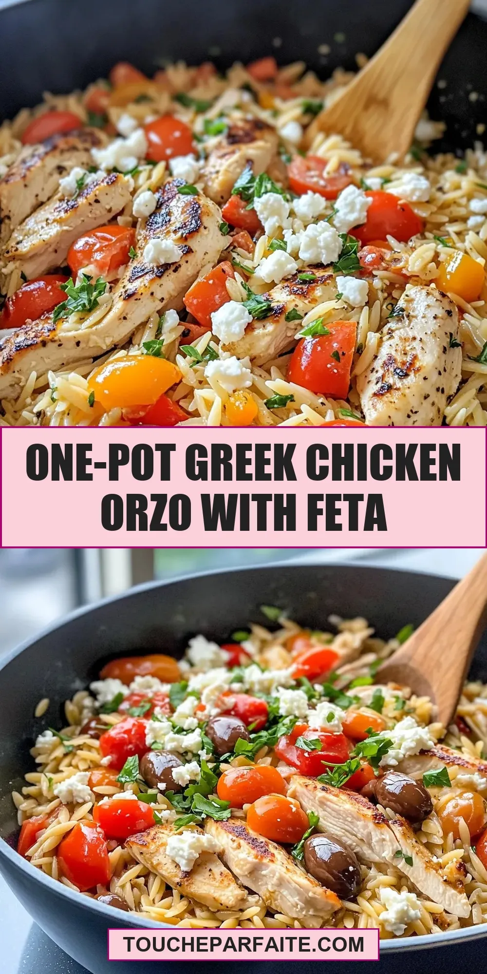 The Best One-Pot Greek Chicken Orzo With Feta Ever