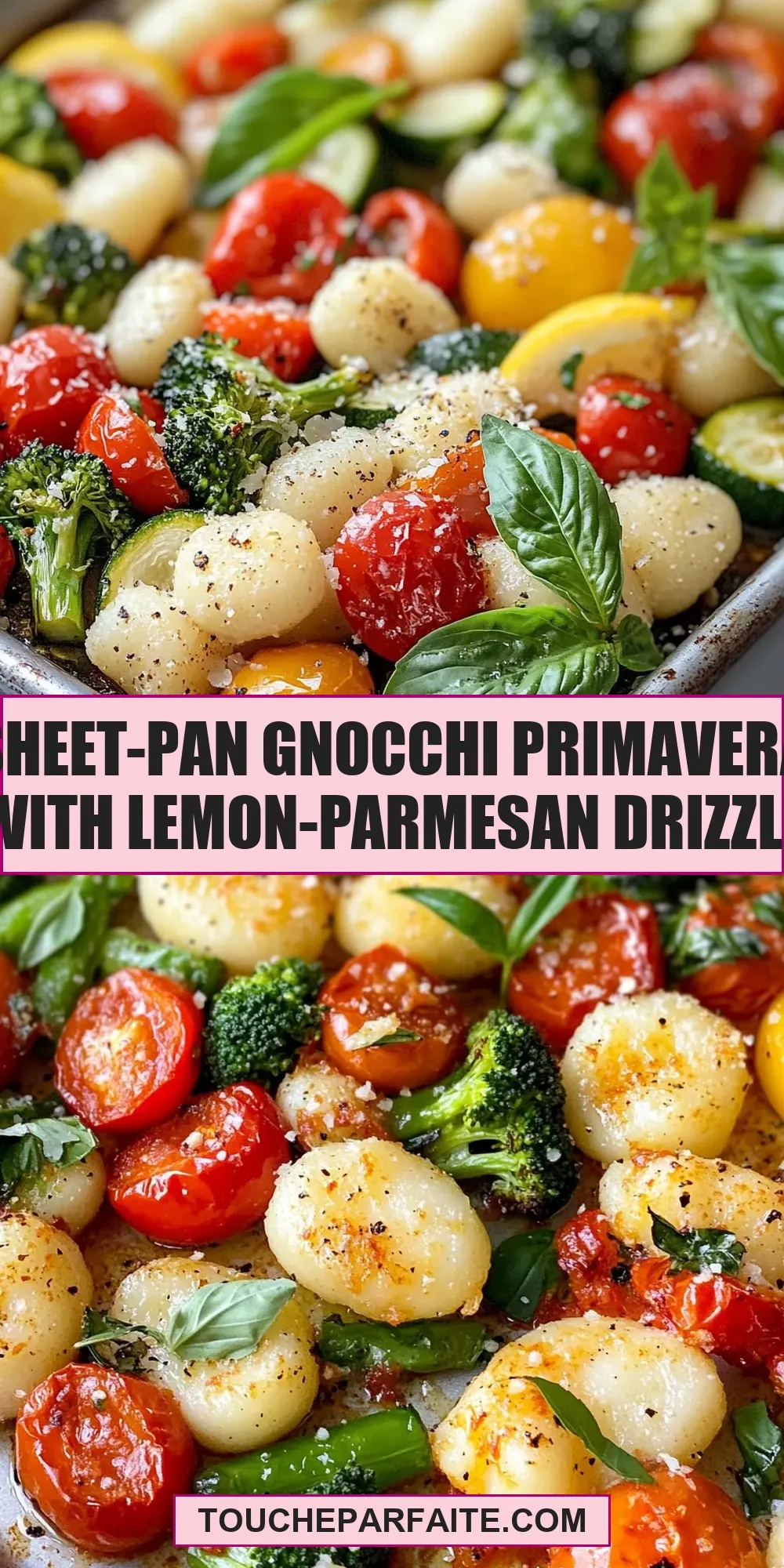 Sheet-Pan Gnocchi Primavera With Lemon-Parmesan Drizzle (Perfect & Delicious)