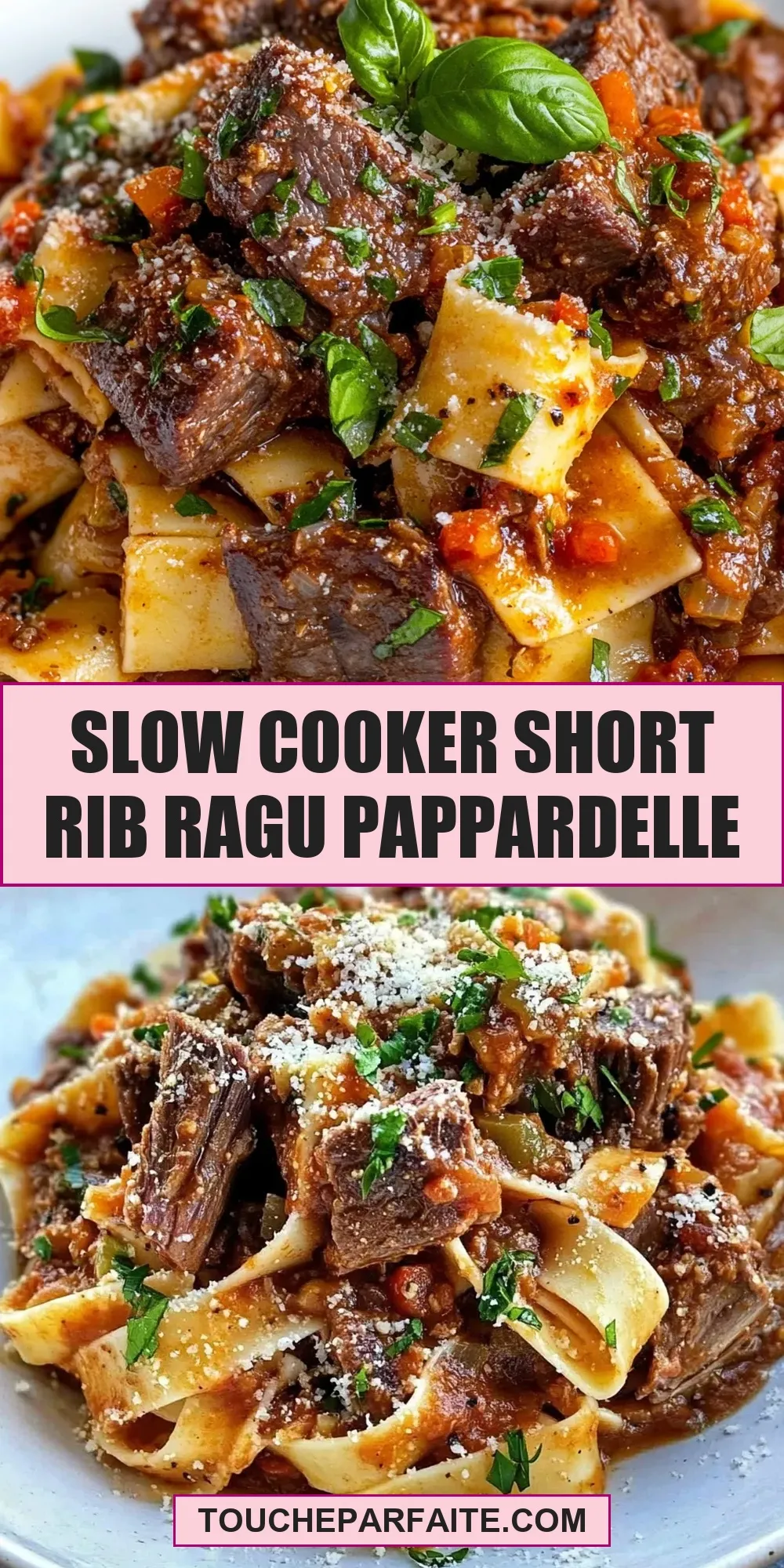 Slow Cooker Short Rib Ragu Pappardelle (Flavorful & Delicious)