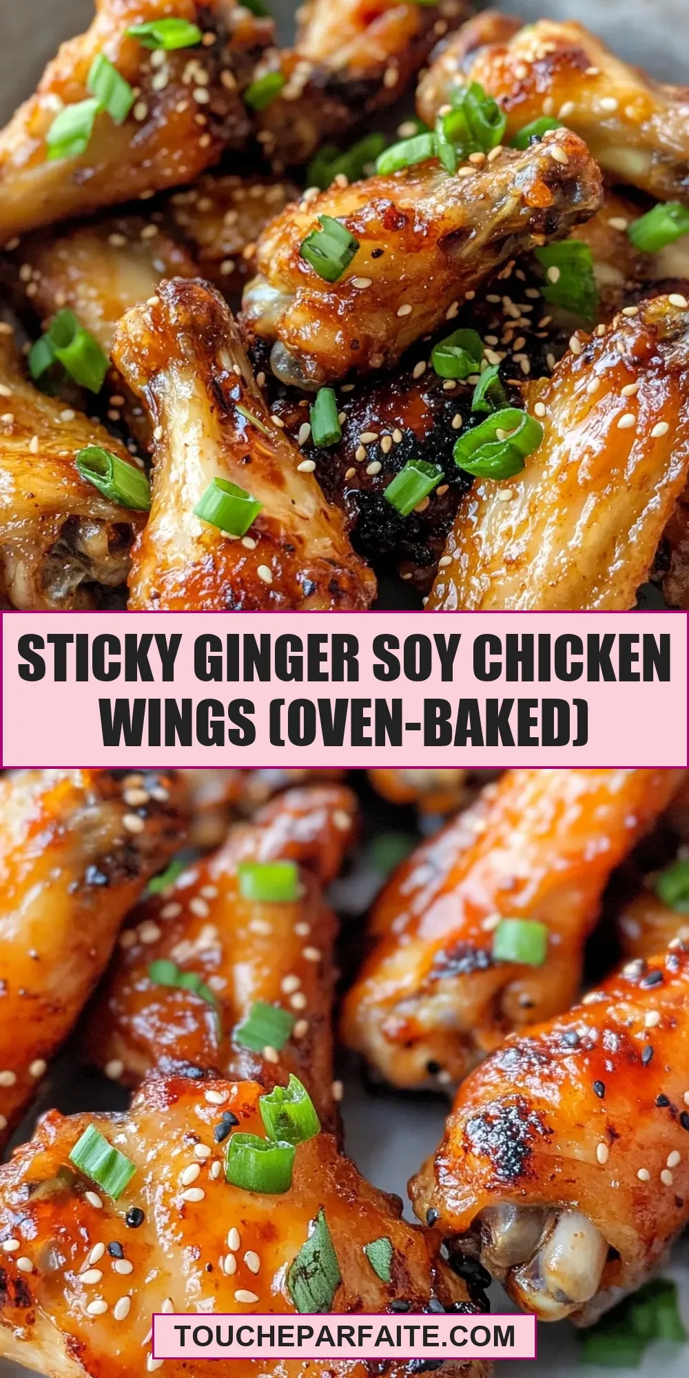 Easy Sticky Ginger Soy Chicken Wings (Oven-Baked) Recipe