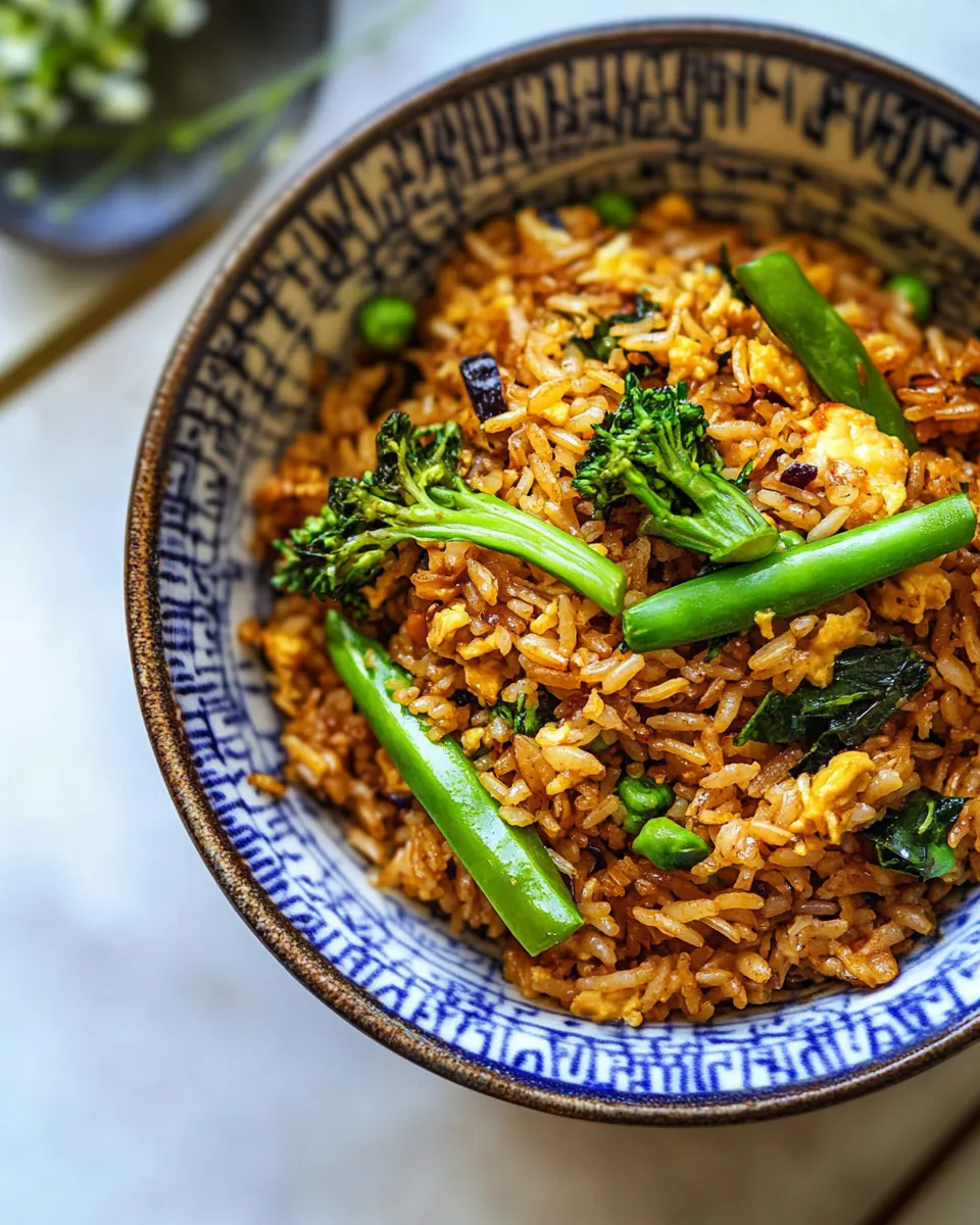Easy 15 Minute Soy Sauce Butter Fried Rice. food shot