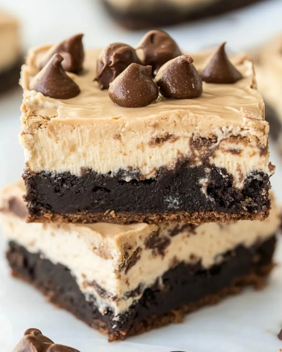 Classic 4 Layer Peanut Butter Cheesecake Brownies image