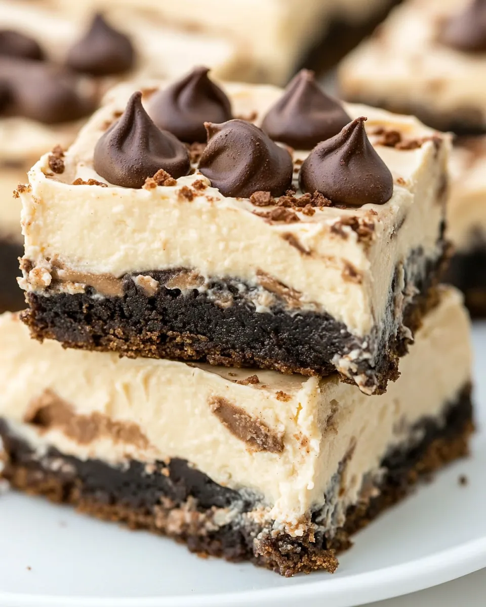 Easy 4 Layer Peanut Butter Cheesecake Brownies recipe photo