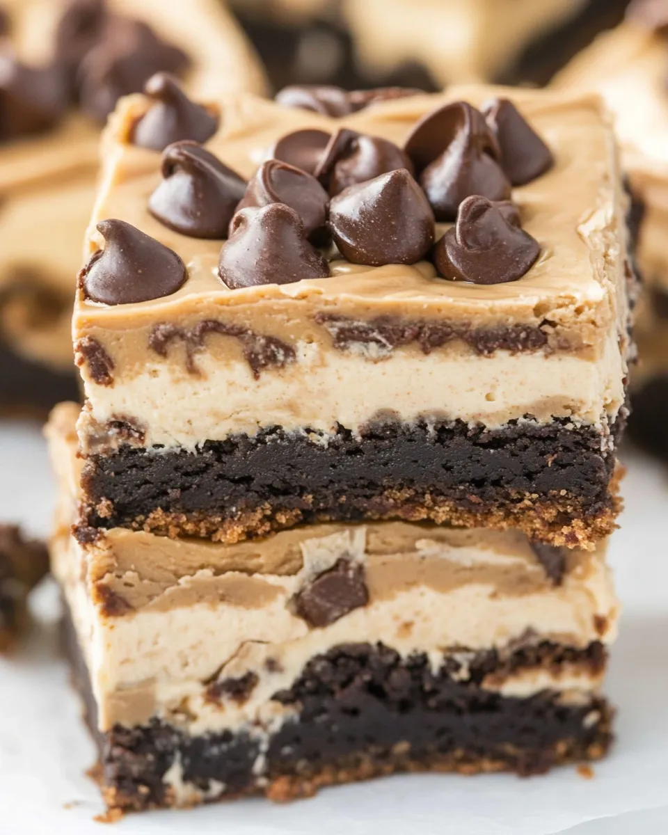 Delicious 4 Layer Peanut Butter Cheesecake Brownies dish photo