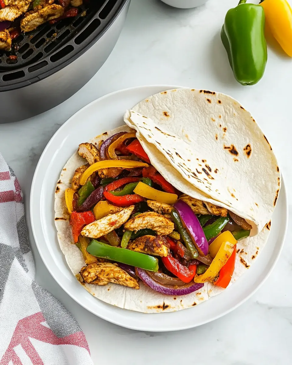 Homemade Air Fryer Chicken Fajitas photo