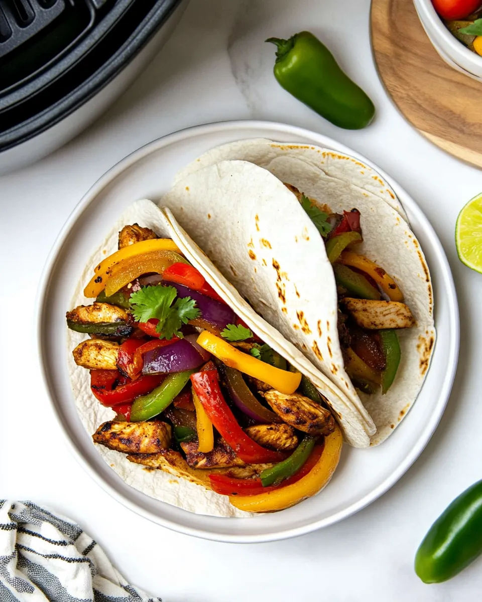 Classic Air Fryer Chicken Fajitas image
