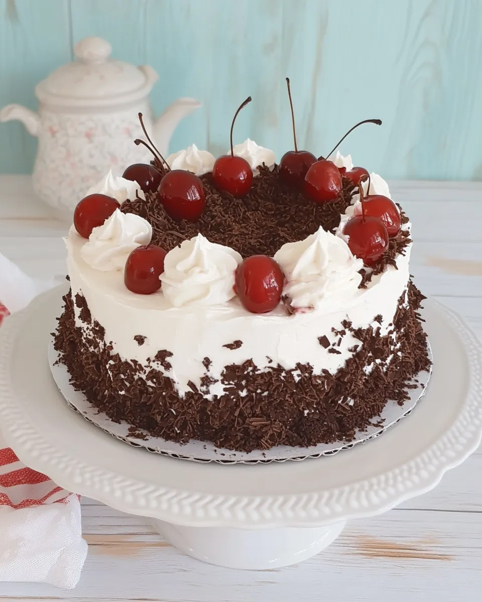 Homemade American Cakes Black Forest Cake recipe photo
