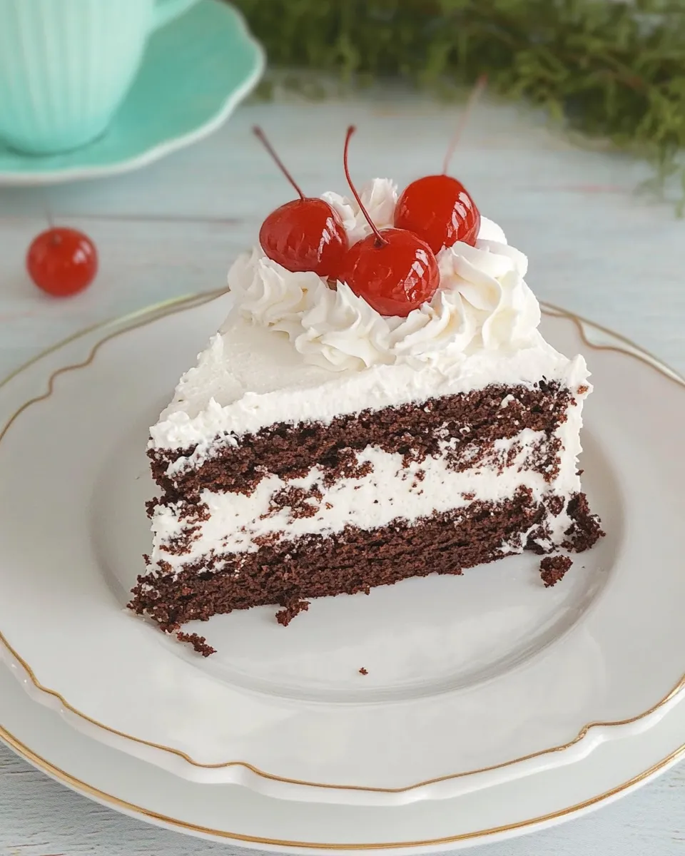 Easy American Cakes Black Forest Cake food shot