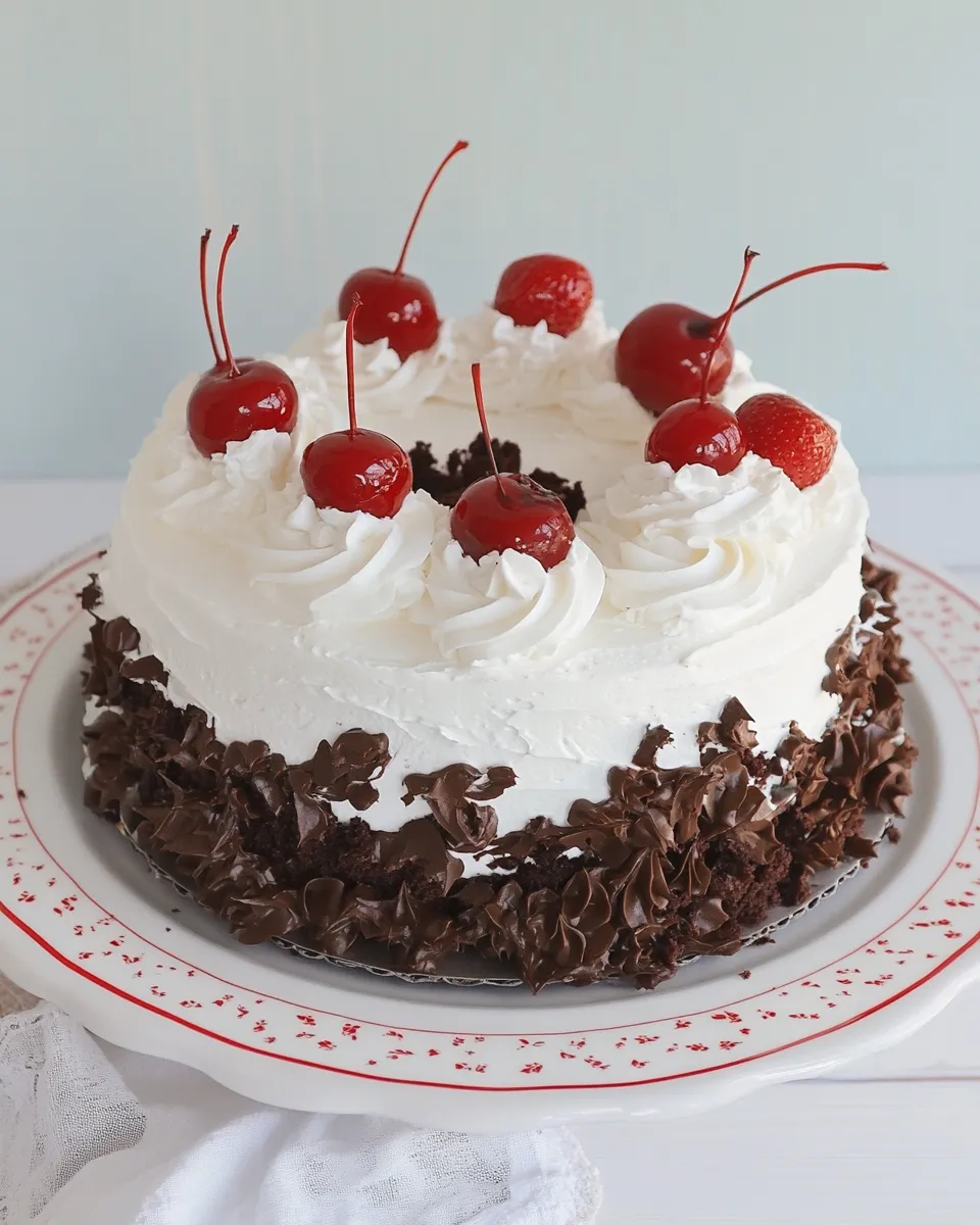 Delicious American Cakes Black Forest Cake plate image