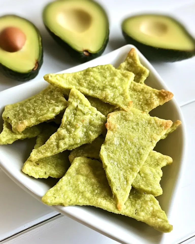 Homemade Baked Avocado Chips recipe photo