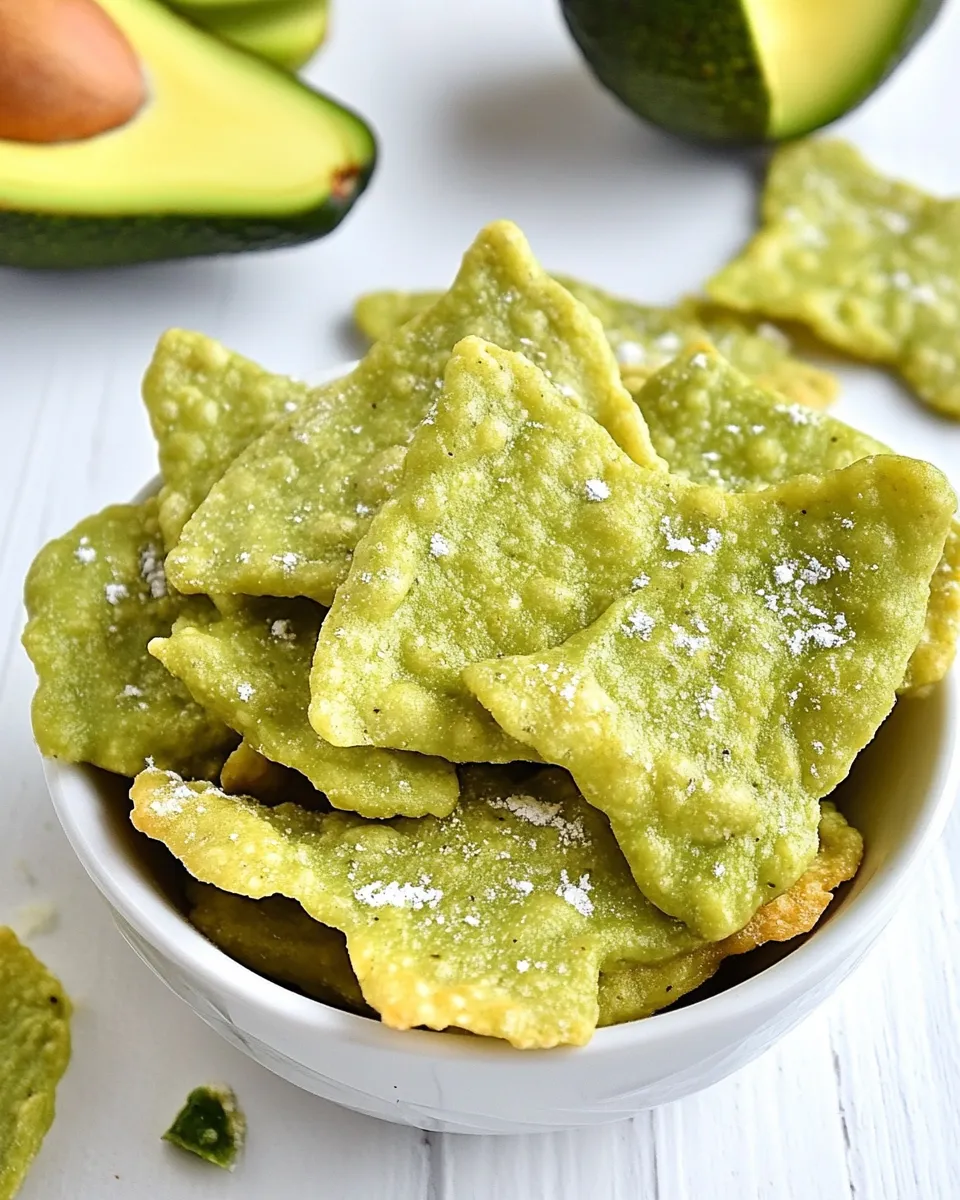 Classic Baked Avocado Chips dish photo