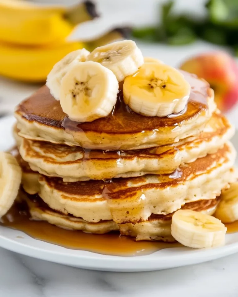Homemade Banana Cottage Cheese Pancakes recipe photo