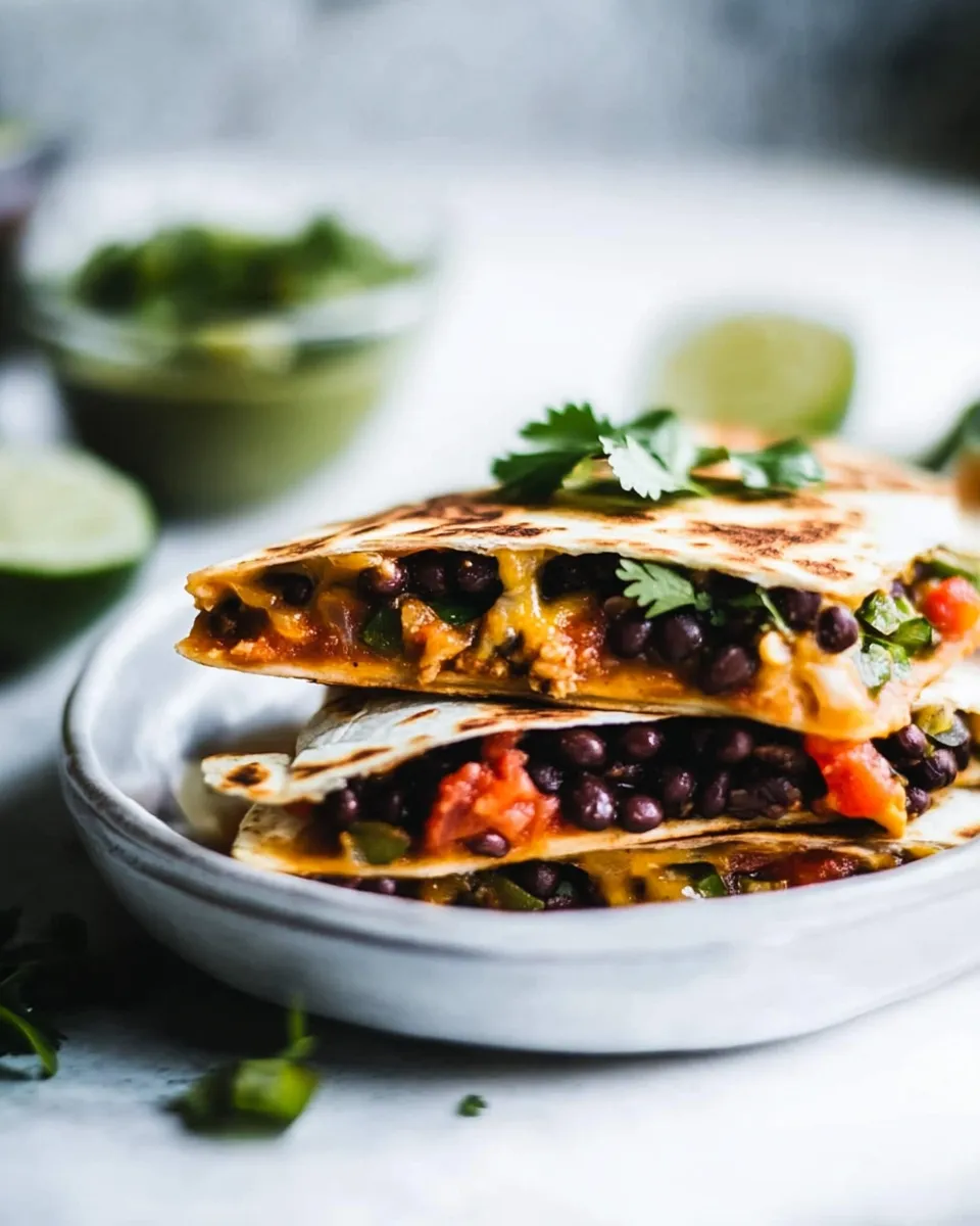Easy Black Bean Quesadilla Recipe recipe image