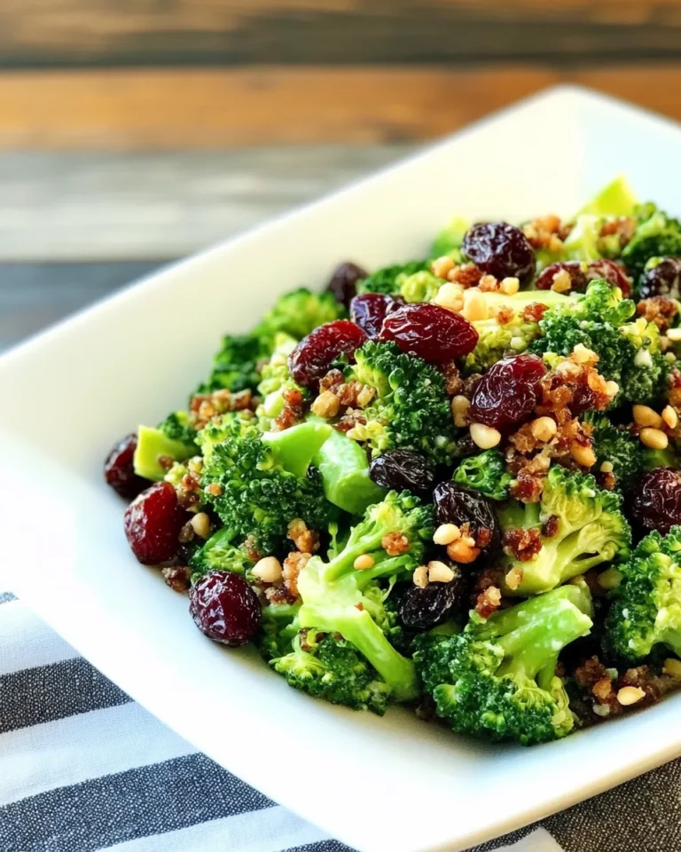 Homemade Broccoli Craisin Salad recipe photo