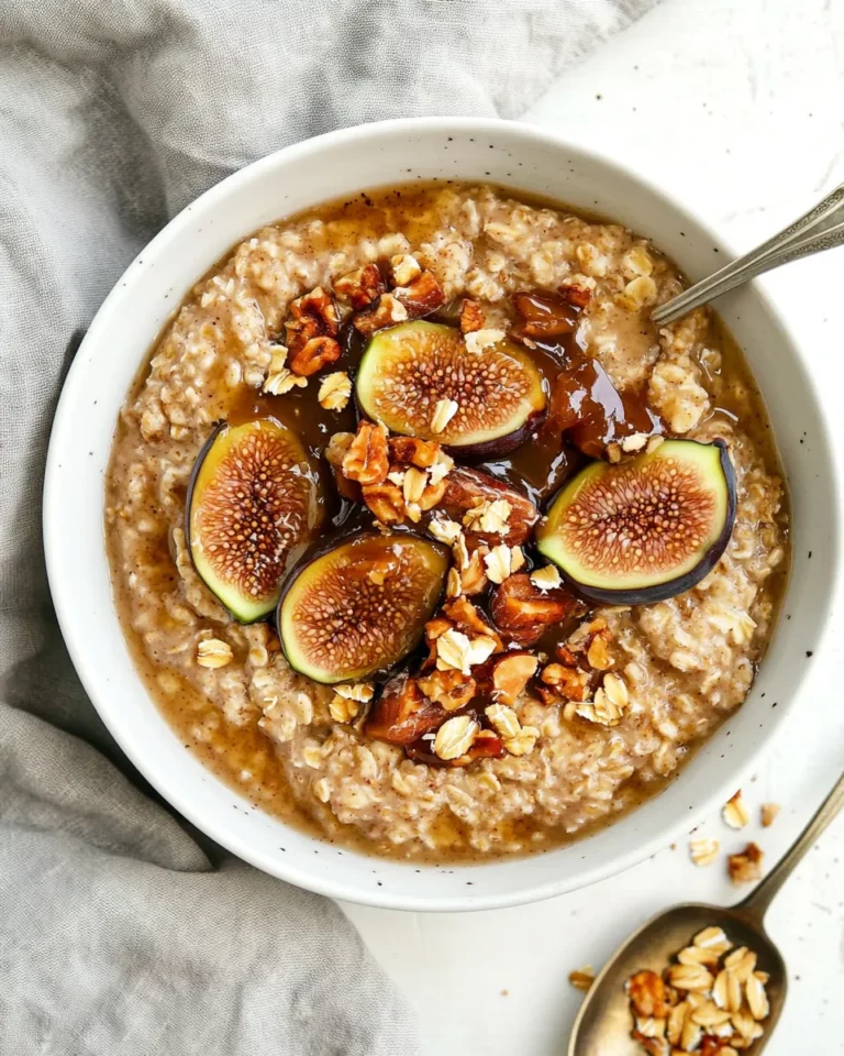 Homemade Caramelized Fig Toasted Oatmeal recipe photo