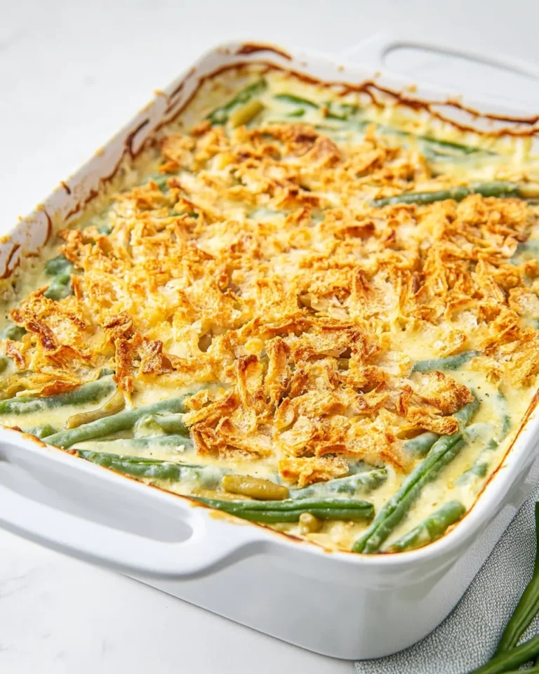 Homemade Cheesy Loaded Green Bean Casserole photo