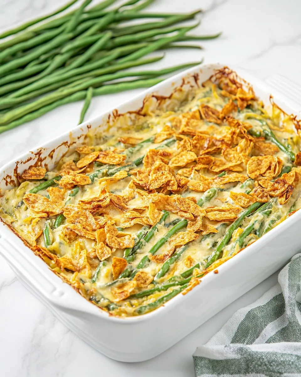 Classic Cheesy Loaded Green Bean Casserole image