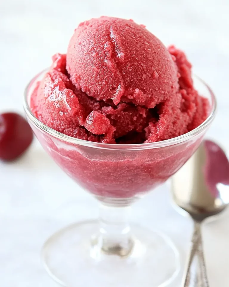 Homemade Cherry Sorbet photo