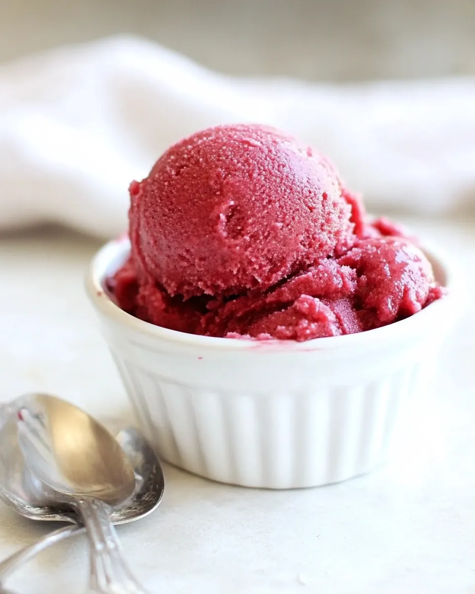 Delicious Cherry Sorbet dish photo