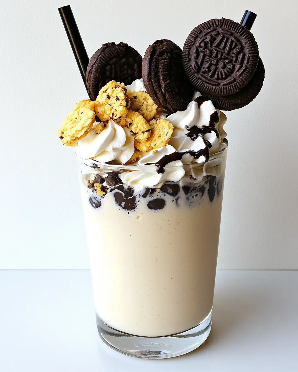 Classic Chocolate Peanut Butter Cookies and Cream Breakfast Shake dish photo