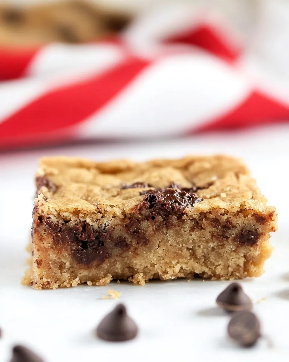 Classic Churro Chocolate Chunk Blondies dish photo