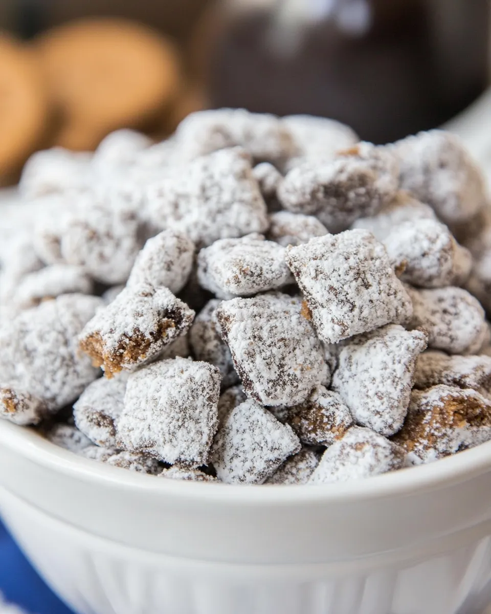 Homemade Cookies and Cream Muddy Buddies photo