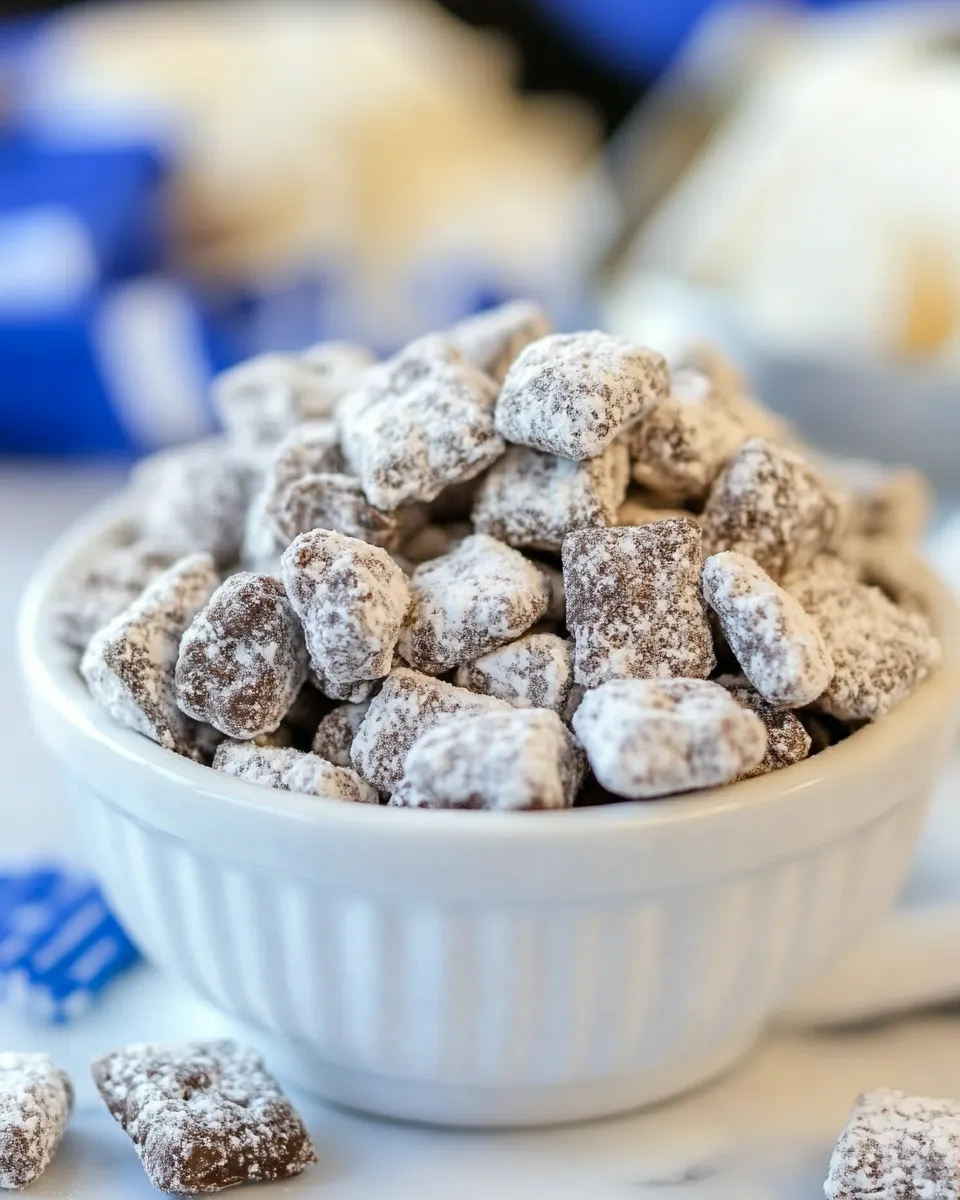 Delicious Cookies and Cream Muddy Buddies dish photo