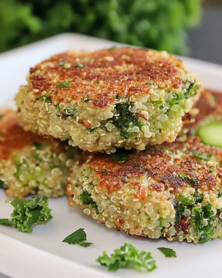 Homemade Crispy Quinoa & Kale Fritters recipe photo