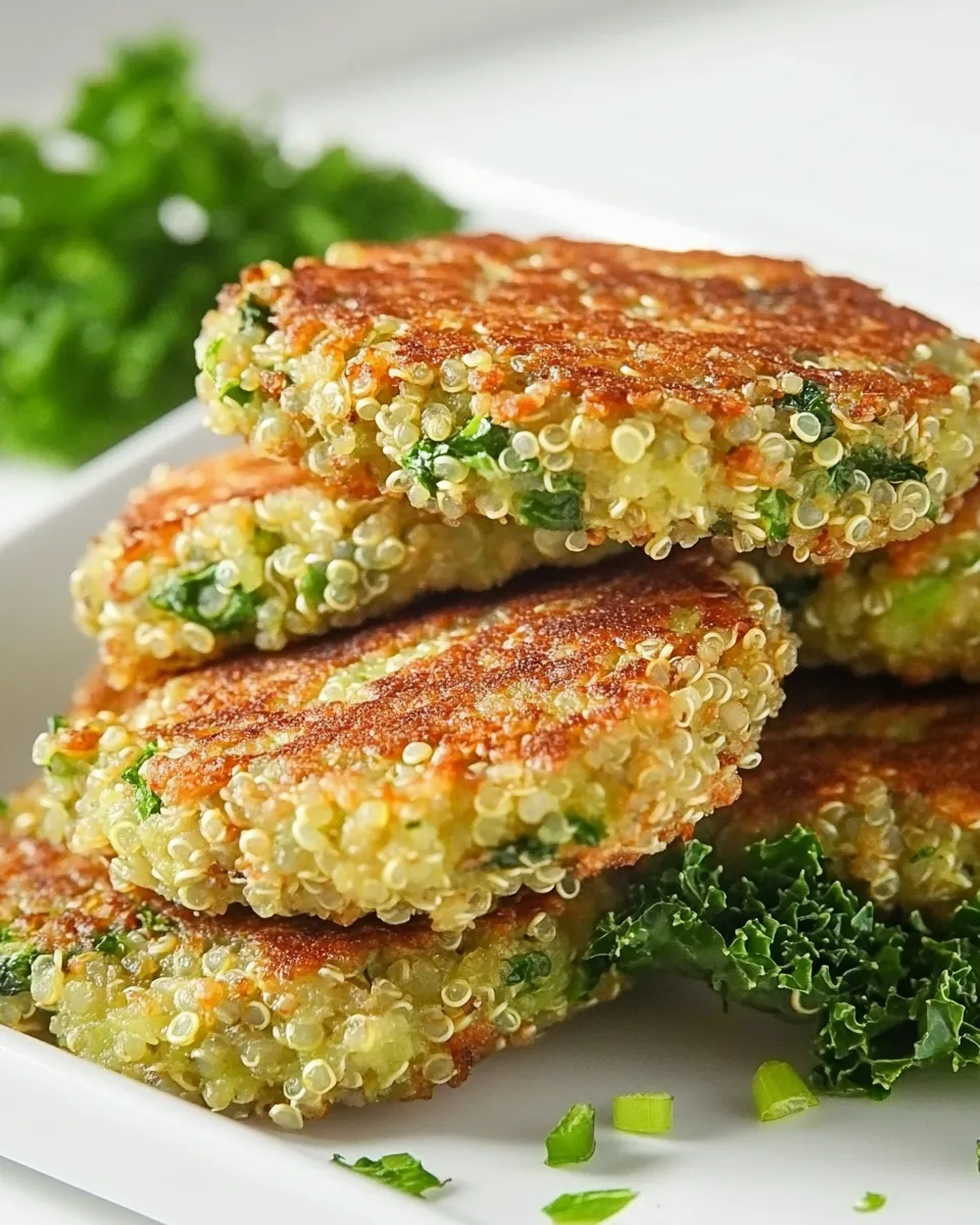 Classic Crispy Quinoa & Kale Fritters dish photo