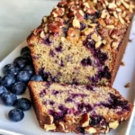 Homemade Easy Blueberry Banana Bread With Toasted Nuts recipe photo