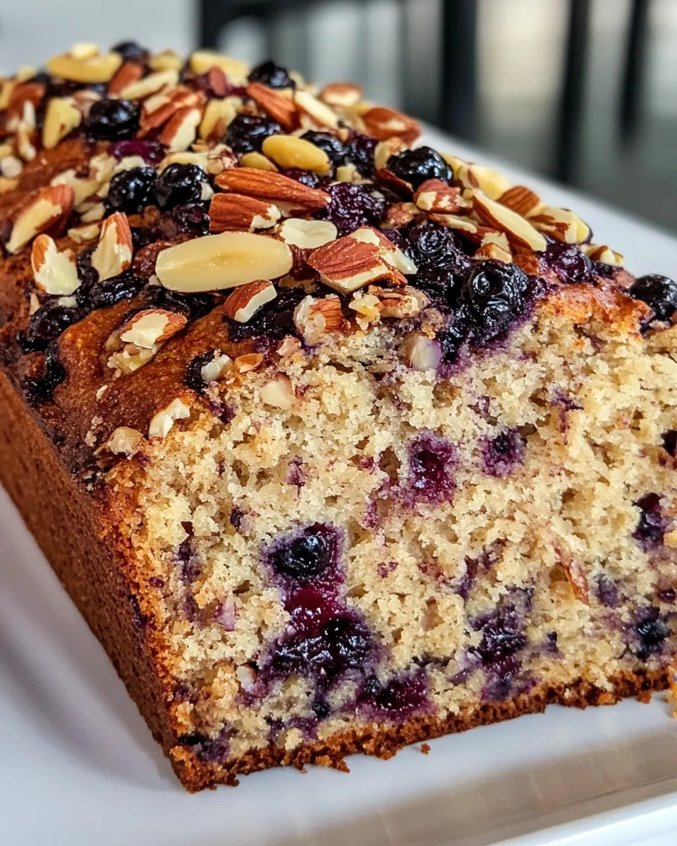 Quick Easy Blueberry Banana Bread With Toasted Nuts picture