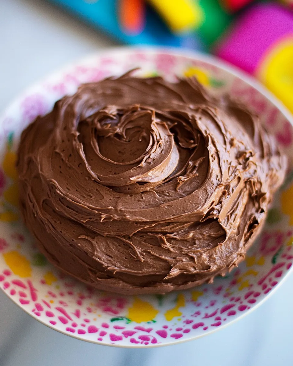 Classic Easy Whipped Chocolate Frosting recipe image