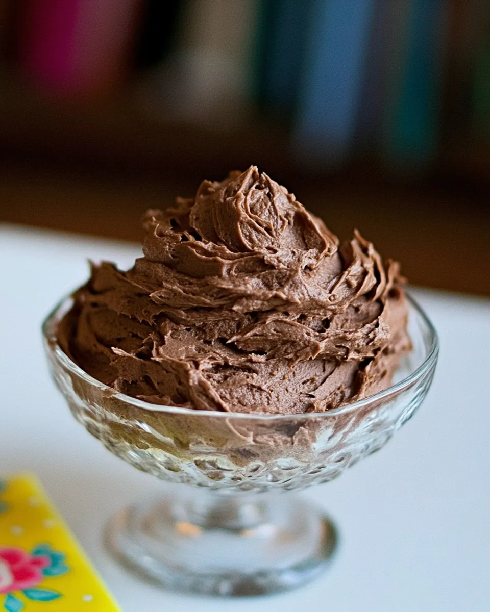 Delicious Easy Whipped Chocolate Frosting dish photo