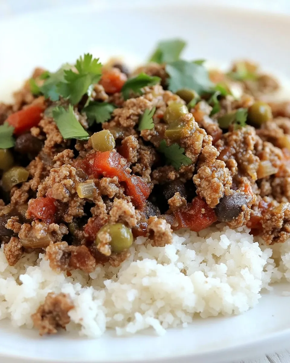 Easy Instant Pot Picadillo dish photo