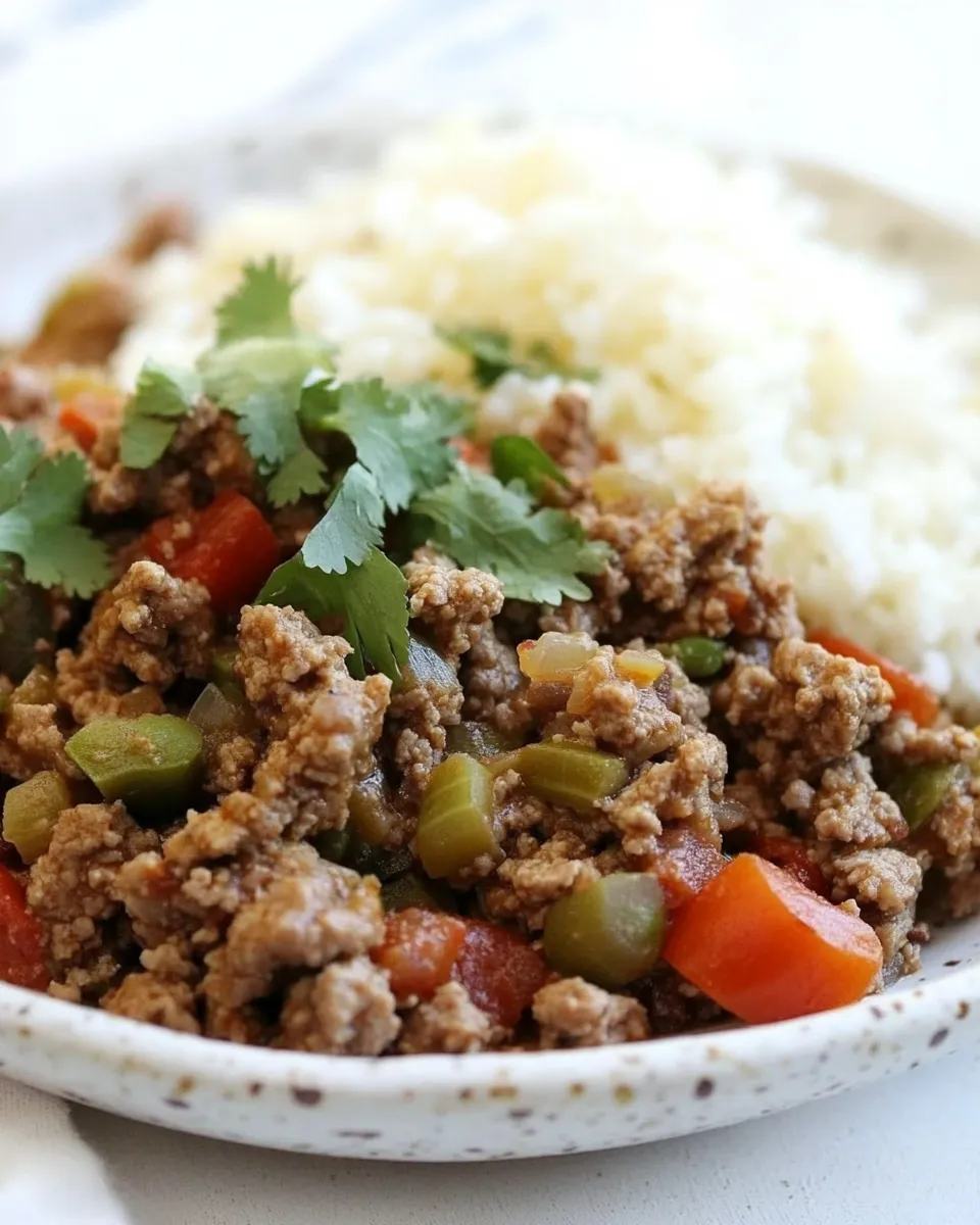 Delicious Instant Pot Picadillo food shot