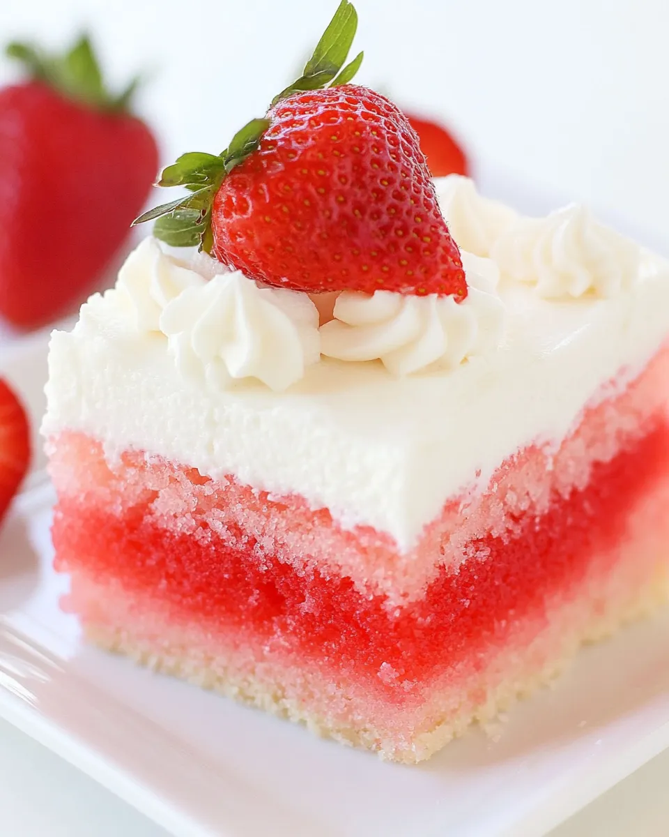 Classic Jello Poke Cake image