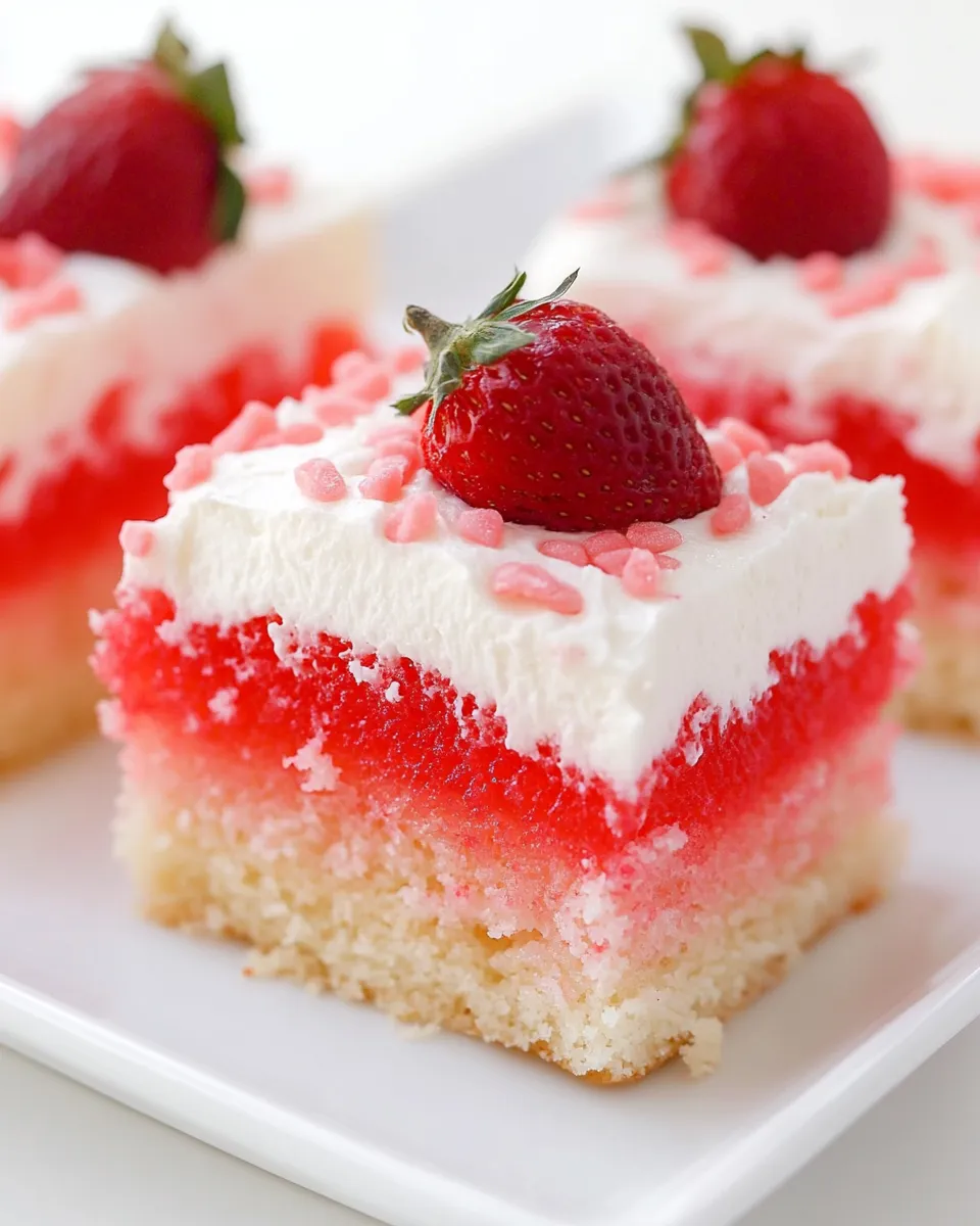 Easy Jello Poke Cake recipe photo