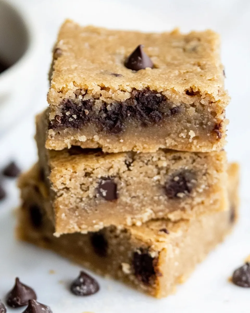 Easy Keto Peanut Butter Blondies recipe photo