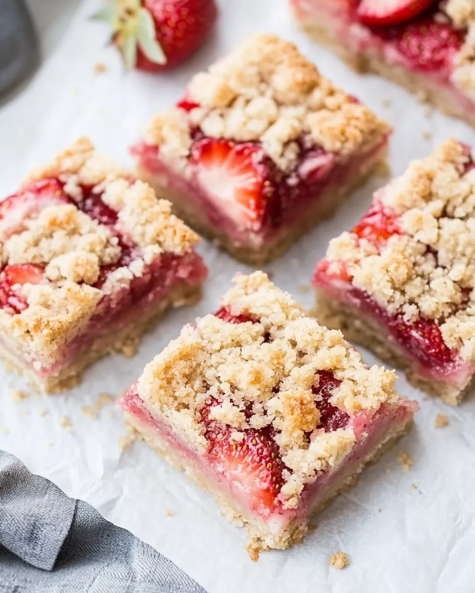 Homemade Keto Strawberry Crumb Bars photo