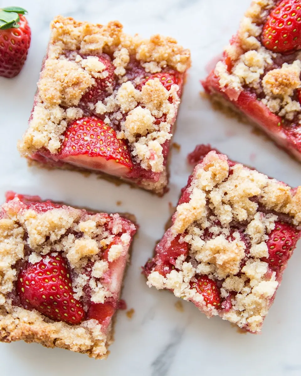 Delicious Keto Strawberry Crumb Bars dish photo